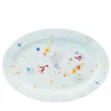 Piatto ovale grande Blue Seabed