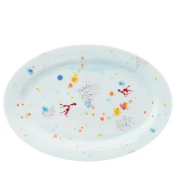 Piatto ovale grande Blue Seabed
