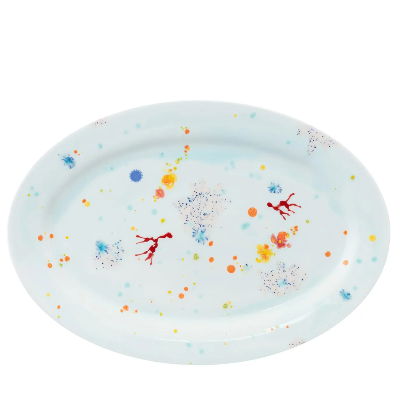 Piatto ovale grande Blue Seabed