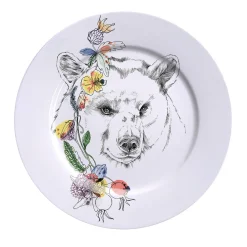 Piatto per la cena con l'orso nero di An Ode To The Woods