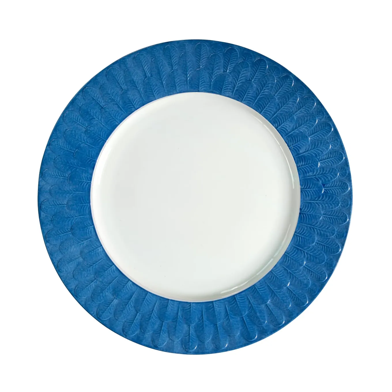 PIATTO PIANO PAVONE - BLU