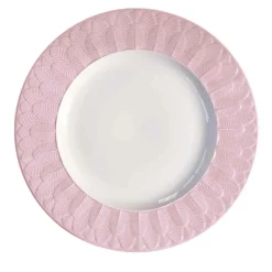 PIATTO PIANO PAVONE - ROSA