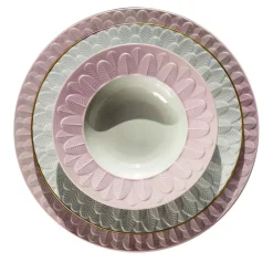PIATTO PIANO PAVONE - ROSA
