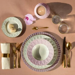 PIATTO PIANO PAVONE - ROSA