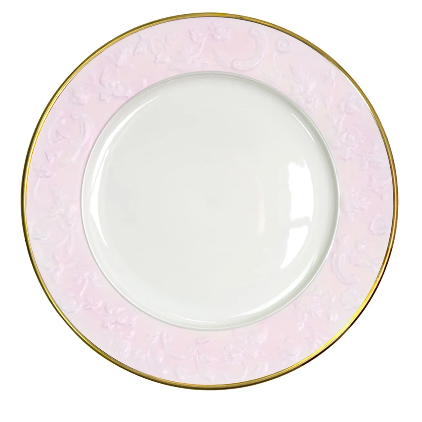 PIATTO PIANO TAORMINA - ROSA E ORO