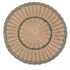 Piatto Segnaposto Dalia in Midollo Bicolore Blu/Naturale