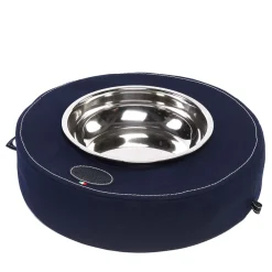 Piatto snack galleggiante blu