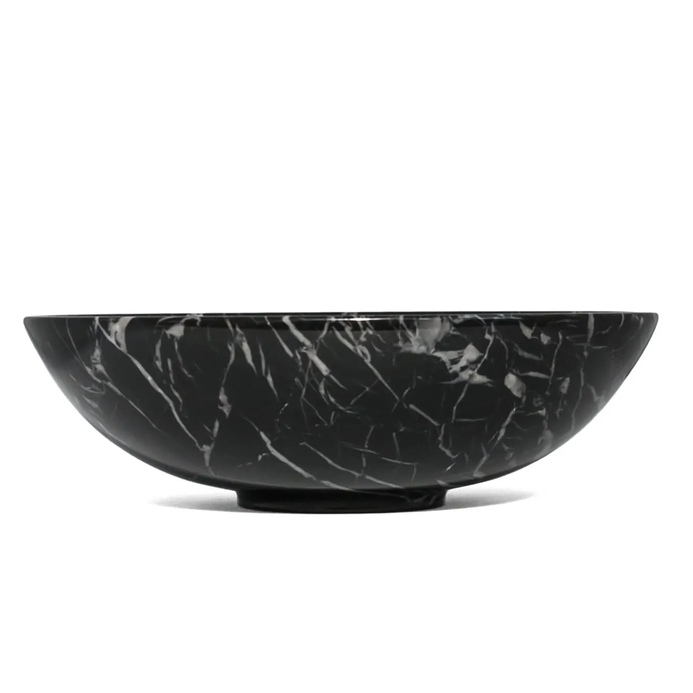 Piccola fruttiera in marmo nero