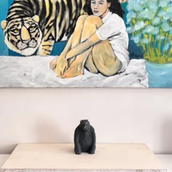 Piccola scultura di pantera