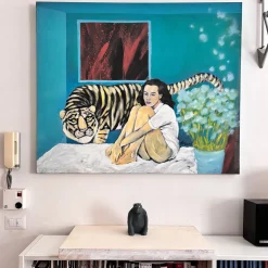 Piccola scultura di pantera