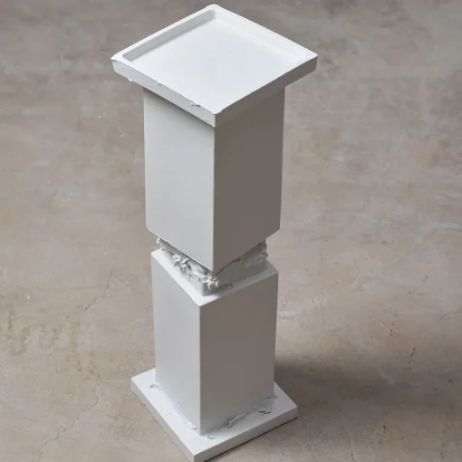 Piedistallo Brenta+Brenta in ceramica bianca