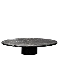 Pietra L15 Alzata per torte in marquina nera di Piero Lissoni