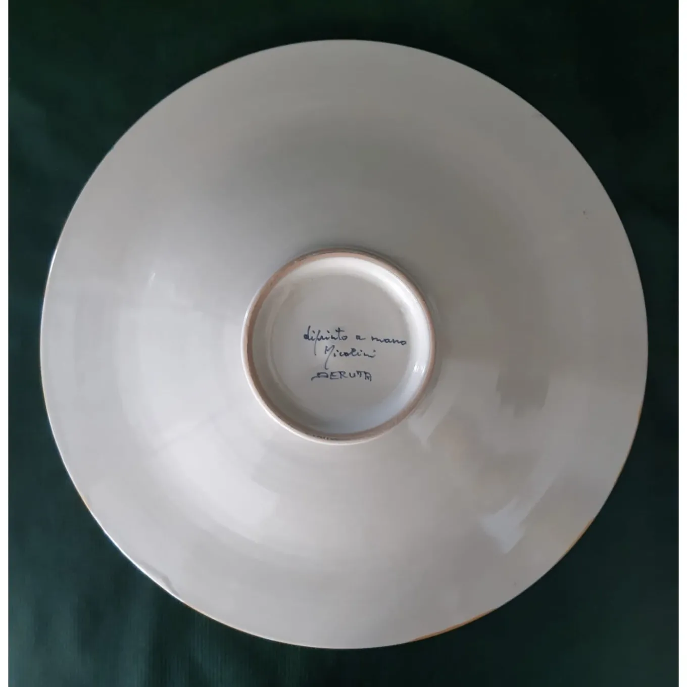 Piuma di pavone gialla ⌀ Piatto decorativo da 20 cm