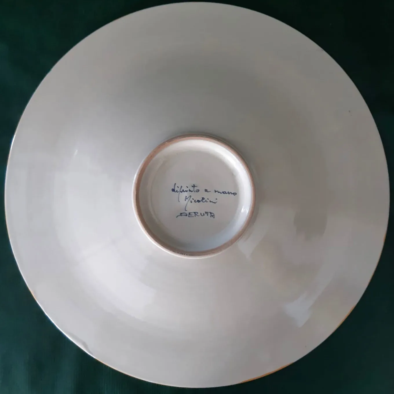 Piuma di pavone gialla ⌀ Piatto decorativo da 40 cm