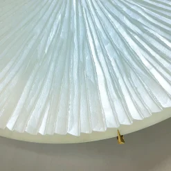 Placca a parete concava bianco perla