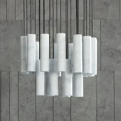 Plafoniera lampadario Silo di David Lopez Quincoces