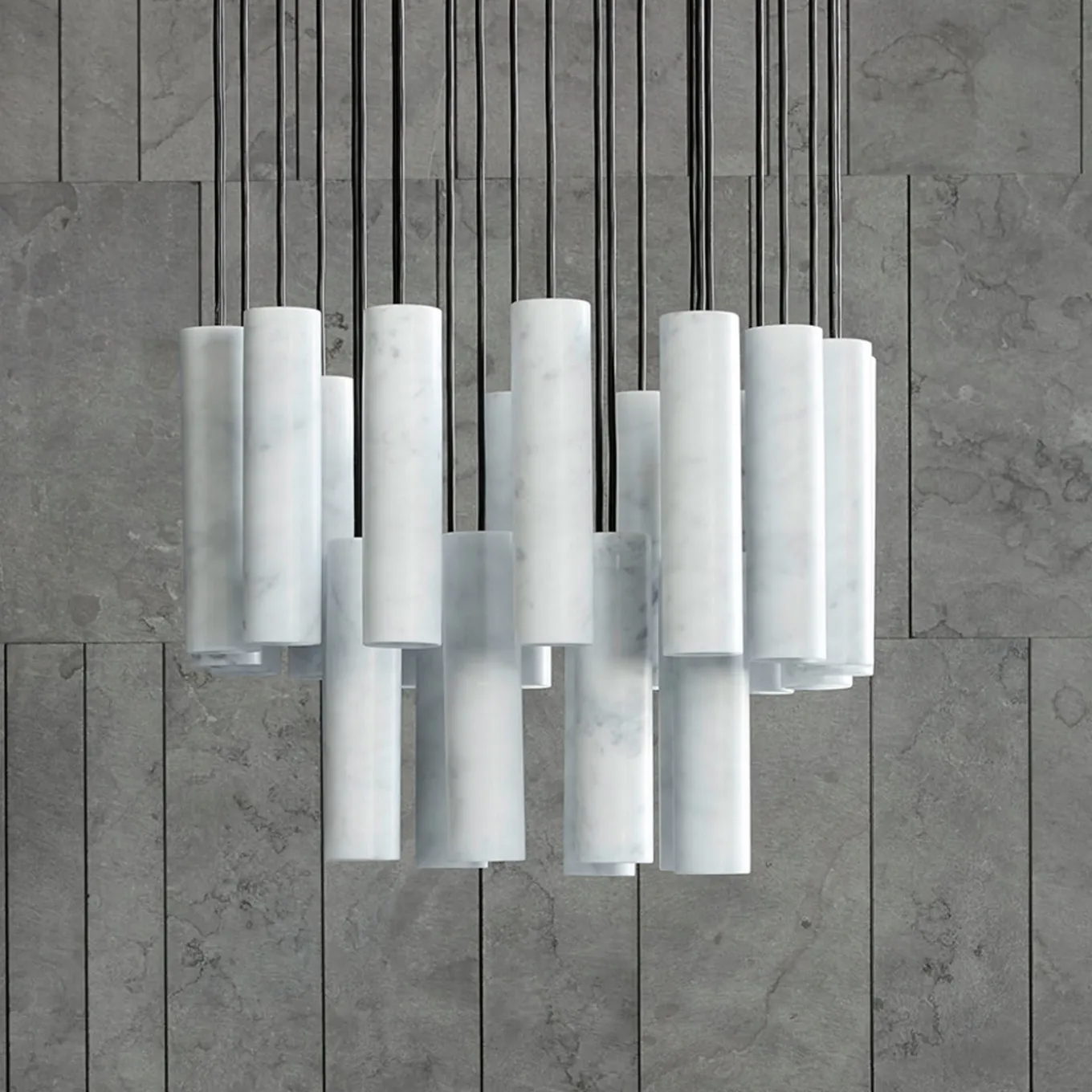 Plafoniera lampadario Silo di David Lopez Quincoces
