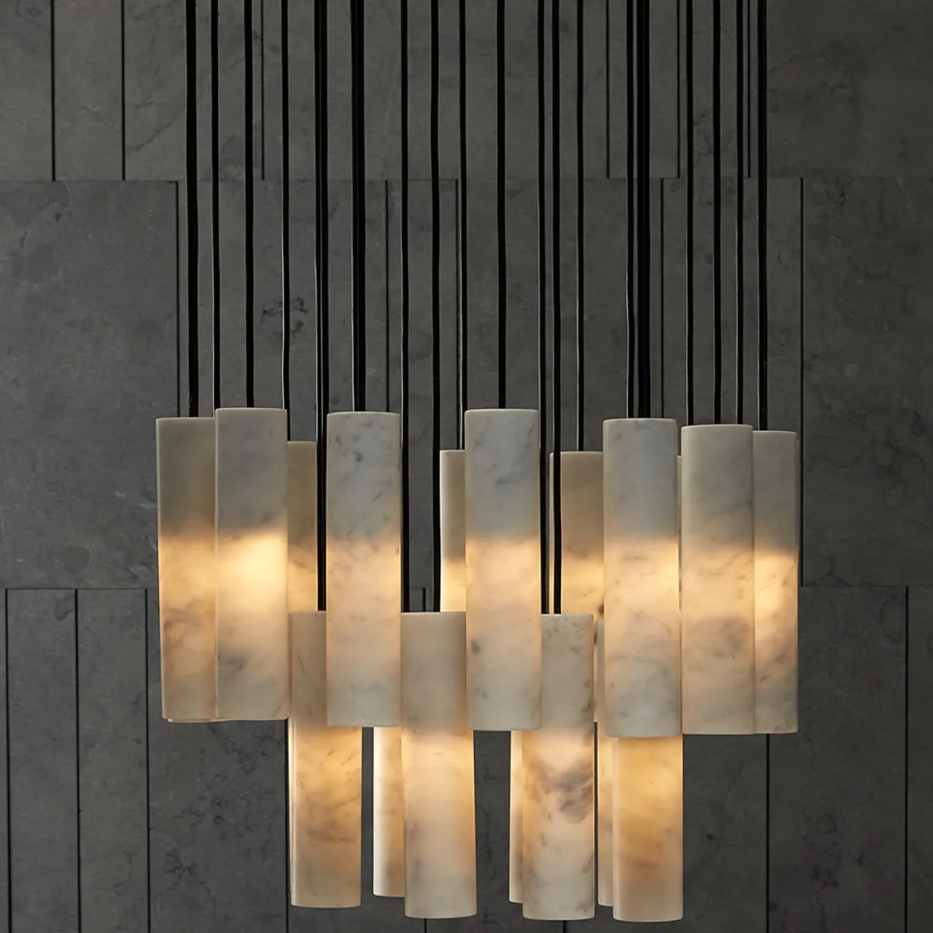 Plafoniera lampadario Silo di David Lopez Quincoces