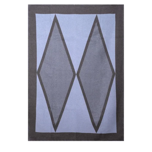 Plaid fantasia Harlequin Grafite-Blu polvere