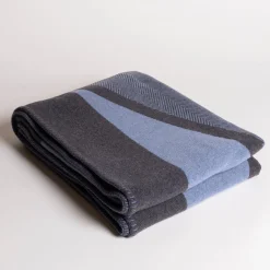 Plaid fantasia Harlequin Grafite-Blu polvere