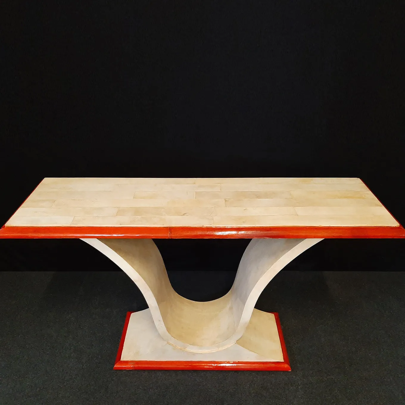 PLM-0086 Console in pergamena rosso/avorio