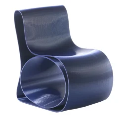 Poltrona blu Double