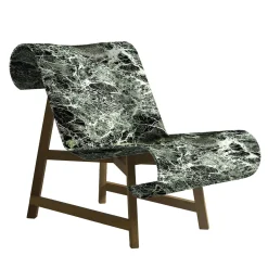 Poltrona Curl in Marmo Verde Alpi