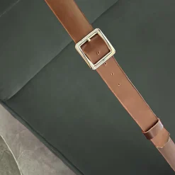 Poltrona Docker in velluto verde inglese