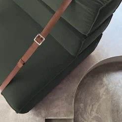 Poltrona Docker in velluto verde inglese