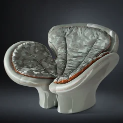 Poltrona fitomorfa verde Pansé