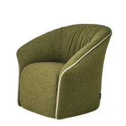 Poltrona Fulham in Bouclé Verde