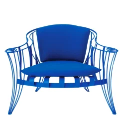 Poltrona Garden blu di Carlo Rampazzi