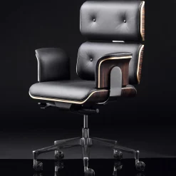 Poltrona girevole Black Armadillo/2 di Rainer Bachschmid