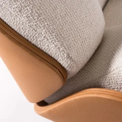 Poltrona Haima' piccola con scocca in similpelle