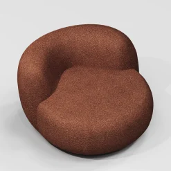 Poltrona Lounge B15Z Maxi Arancio Bruciato di Artefatto Design Studio