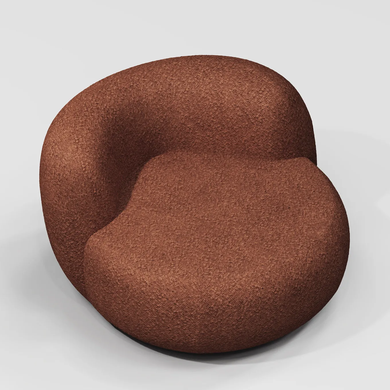 Poltrona Lounge B15Z Maxi Arancio Bruciato di Artefatto Design Studio