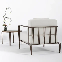 Poltrona Marina di Ciarmoli Queda Studio in acciaio inox