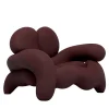 Poltrona Morphologica in Bouclé Marrone