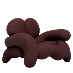 Poltrona Morphologica in Bouclé Marrone