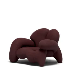 Poltrona Morphologica in Bouclé Marrone