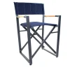 Poltrona regista in alluminio blu