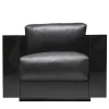 Poltrona Saratoga Black di Lella e Massimo Vignelli