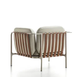 Poltrona Sydney in Pelle Bianca