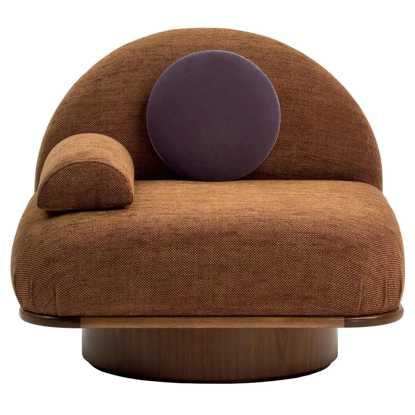 Poltrona Thumb Asymmetrical Rust di Lorenza Bozzoli