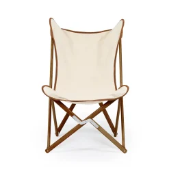 Poltrona Tripolina 1885 in pelle scamosciata