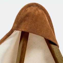 Poltrona Tripolina 1885 in pelle scamosciata