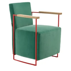Poltroncina Gotham Small in velluto verde