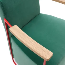 Poltroncina Gotham Small in velluto verde