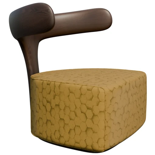 Poltroncina Moby Dick Imbottita in Legno di Frassino #1