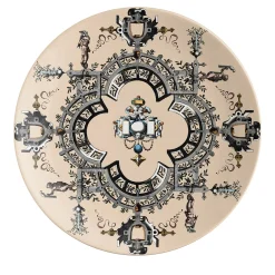 Pompei Piatto Piano in porcellana con disegno geometrico #4